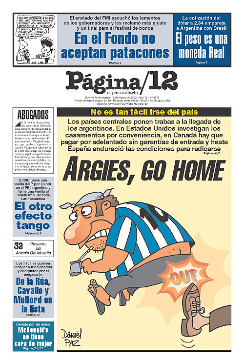 Tapa de la fecha 12-03-2002