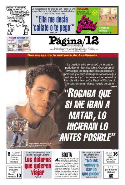 Tapa de la fecha 25-08-2002