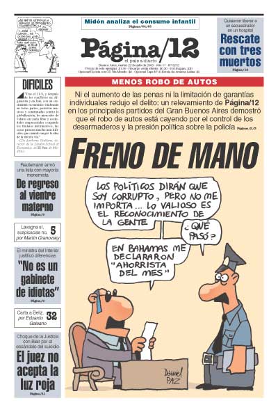 Tapa de la fecha 22-07-2003