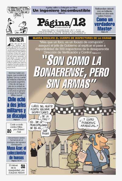 Tapa de la fecha 11-11-2003