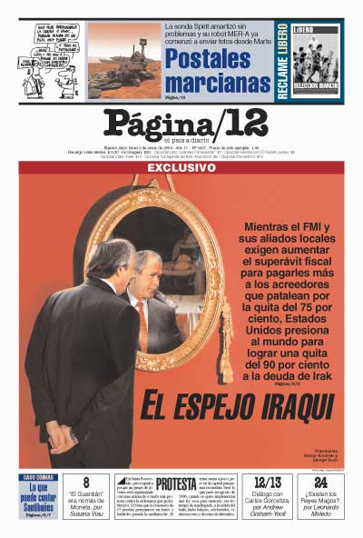 Tapa de la fecha 05-01-2004