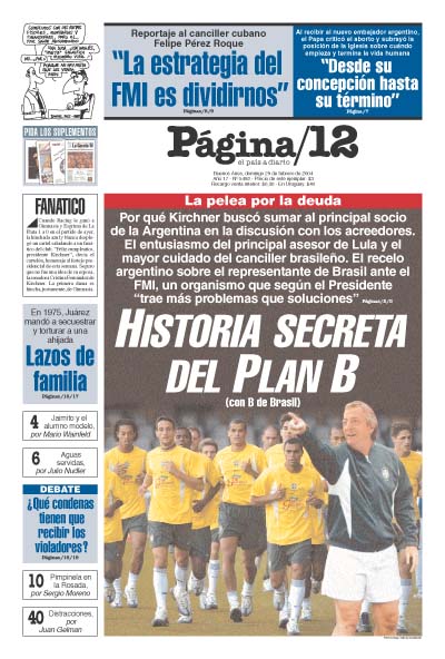 Tapa de la fecha 29-02-2004