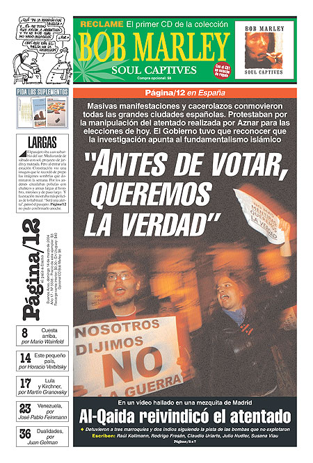 Tapa de la fecha 14-03-2004