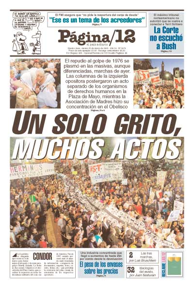 Tapa de la fecha 25-03-2005