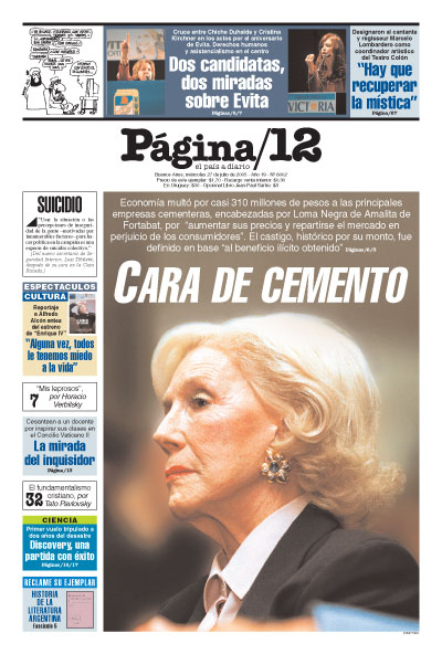 Tapa de la fecha 27-07-2005