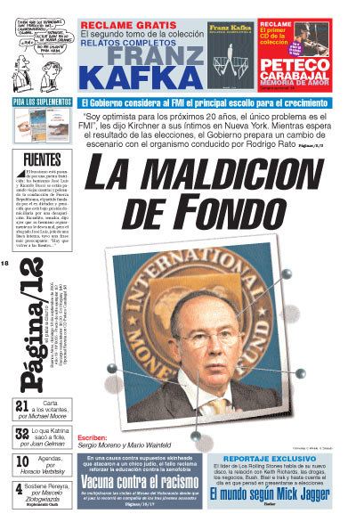 Tapa de la fecha 18-09-2005