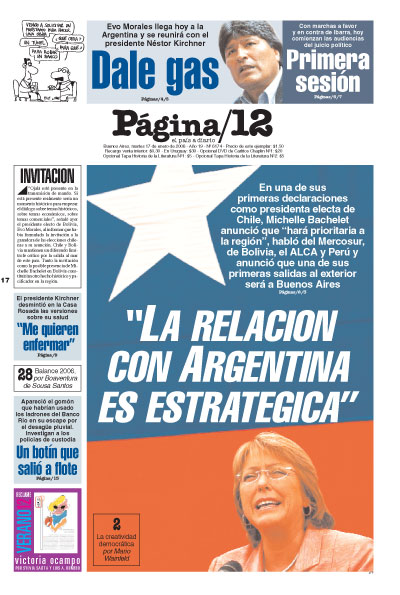 Tapa de la fecha 17-01-2006
