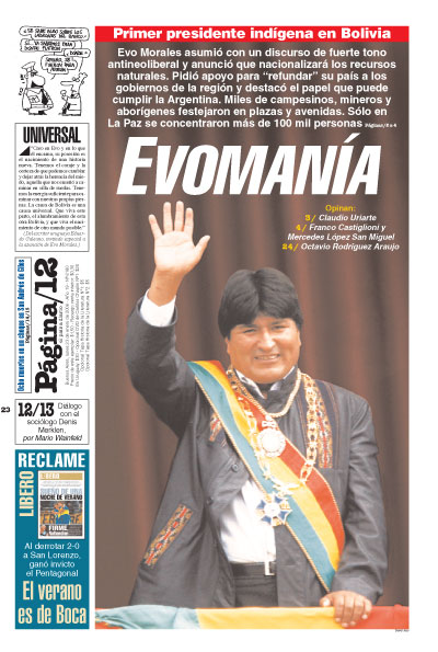 Tapa de la fecha 23-01-2006
