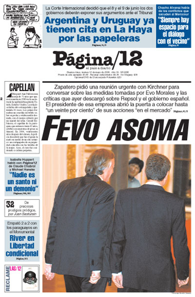 Tapa de la fecha 12-05-2006