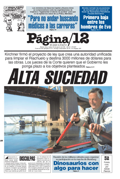 Tapa de la fecha 29-08-2006