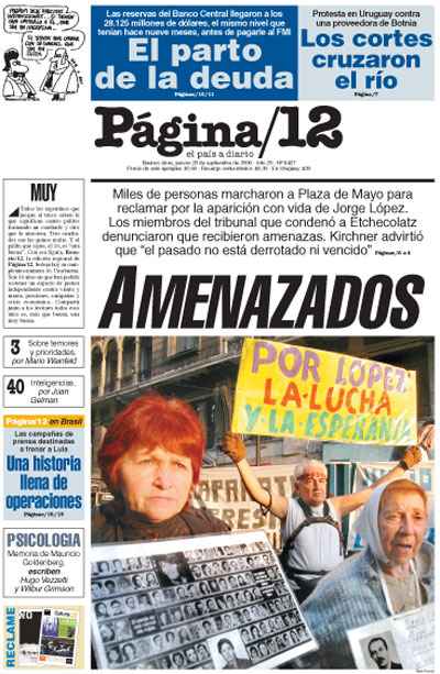 Tapa de la fecha 28-09-2006