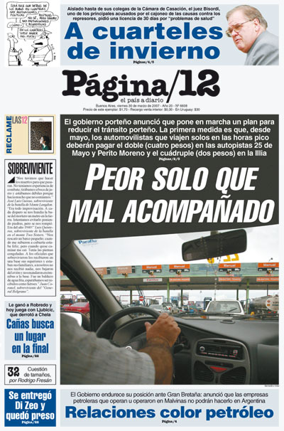 Tapa de la fecha 30-03-2007