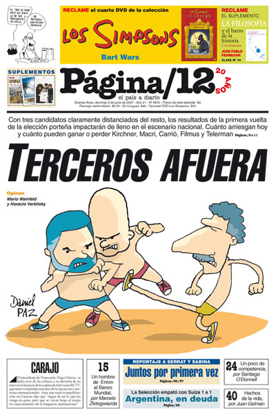 Tapa de la fecha 03-06-2007