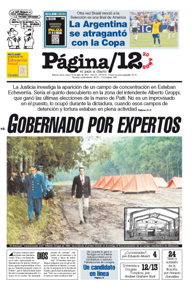 Tapa de la fecha 16-07-2007