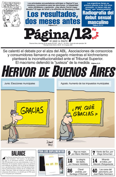 Tapa de la fecha 26-08-2007