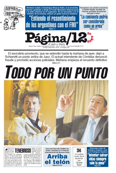Tapa de la fecha 04-09-2007