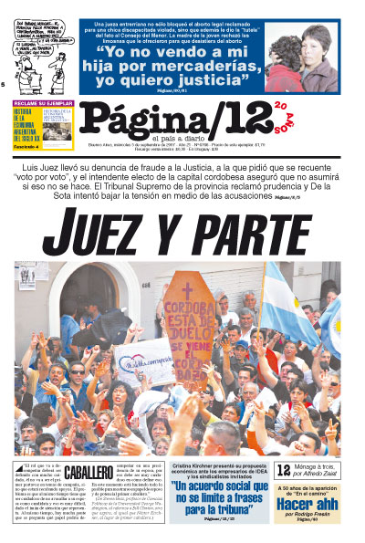 Tapa de la fecha 05-09-2007