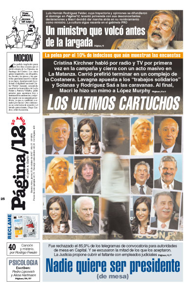 Tapa de la fecha 25-10-2007