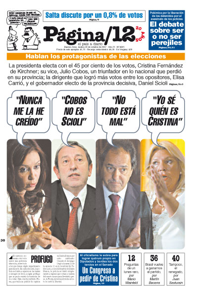 Tapa de la fecha 30-10-2007
