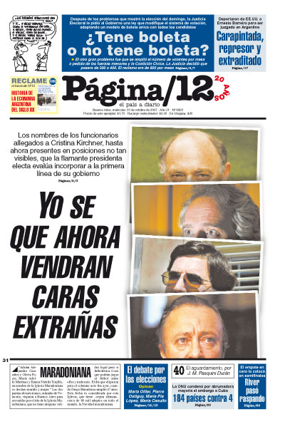 Tapa de la fecha 31-10-2007