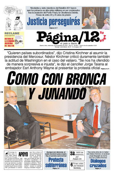 Tapa de la fecha 19-12-2007