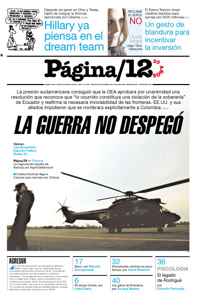 Tapa de la fecha 06-03-2008