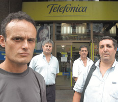 trabajadores de telefonica de argentina
