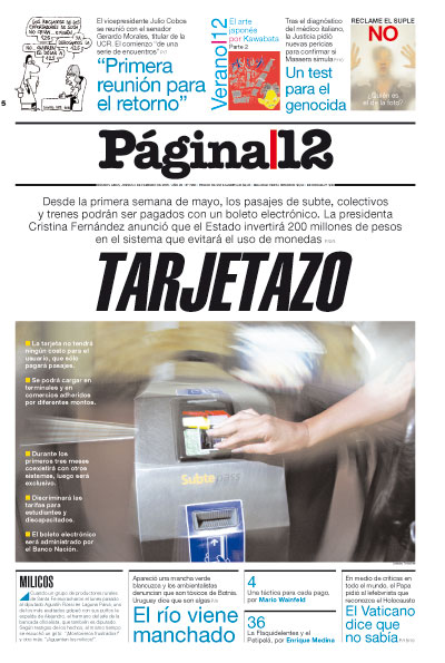 Tapa de la fecha 05-02-2009