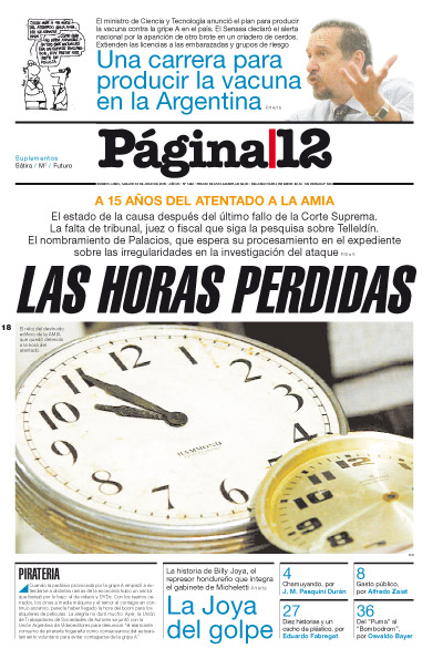 Tapa de la fecha 18-07-2009