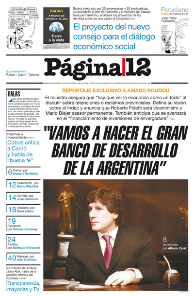Tapa de la fecha 19-07-2009