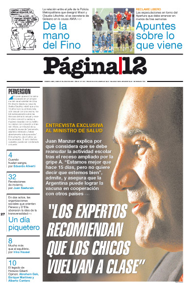 Tapa de la fecha 27-07-2009