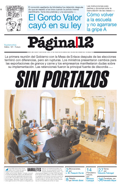 Tapa de la fecha 01-08-2009