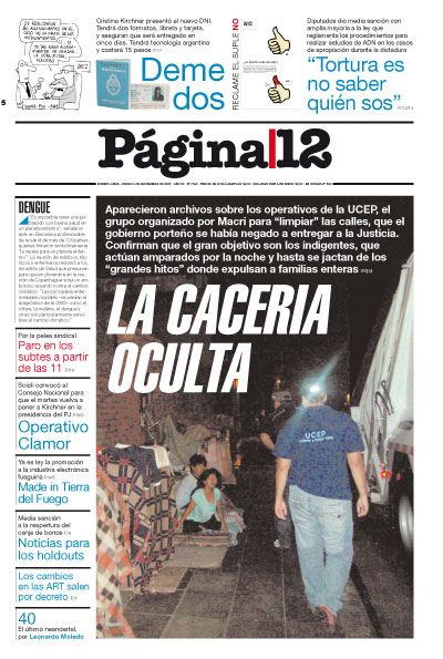 Tapa de la fecha 05-11-2009