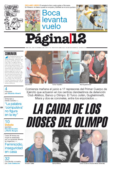 Tapa de la fecha 23-11-2009