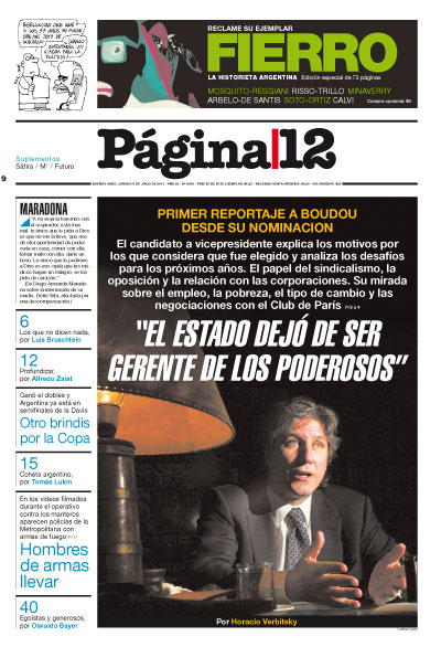 Tapa de la fecha 09-07-2011