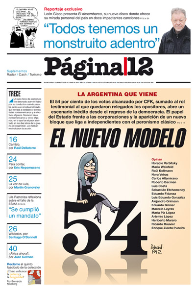 Tapa de la fecha 30-10-2011