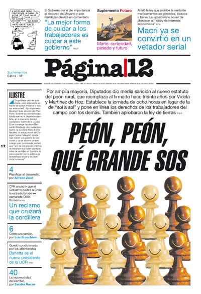 Tapa de la fecha 17-12-2011