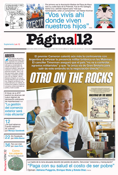Tapa de la fecha 20-01-2012