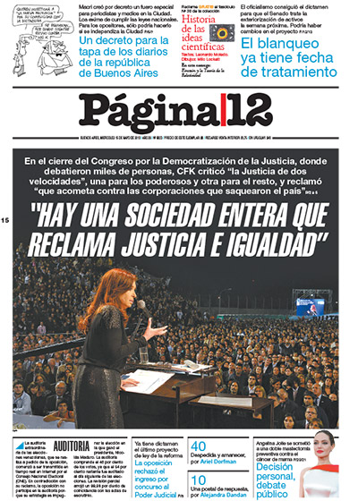 Tapa de la fecha 15-05-2013