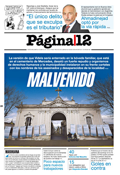 Tapa de la fecha 21-05-2013