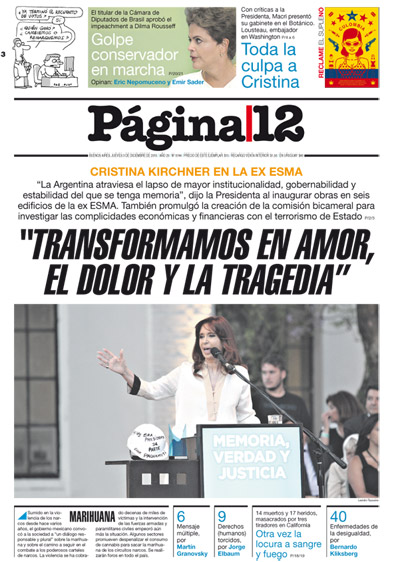 Tapa de la fecha 03-12-2015