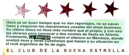 La Renga: El club de la buena estrella