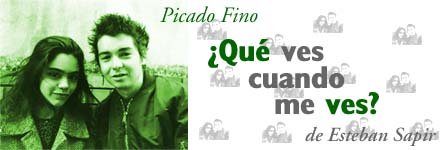 ¿Qu&eacute; ves cuando me ves? - Picado Fino, de Esteban Sapir