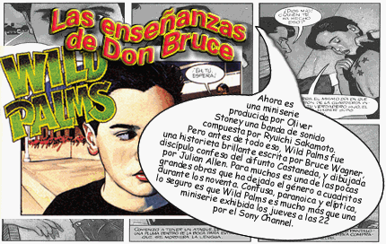 WILD PALMS, el comic