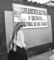 Una indígena tzotzil en San Cristóbal de las Casas.