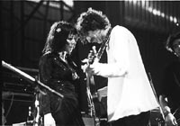 Charly García engalanó el show de María Gabriela Epumer.