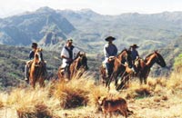 Una cabalgata entre los cerros de Humahuaca.