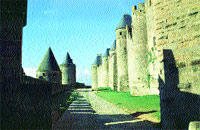 Cinturón de murallas de Carcassonne.