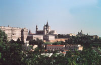 Desde la Moncloa, una vista panorámica de la Plaza España.