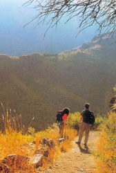 El encanto de una caminata por el paisaje de las sierras cordobesas.